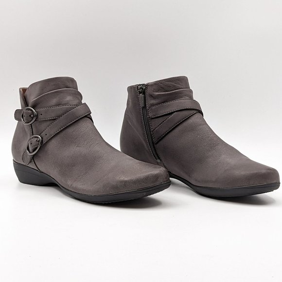 Dansko Shoes - Dansko Women Faithe Comfortable Distressed Grey Leather Boots size 12 EUR42
